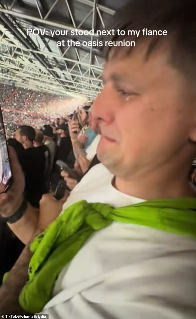 Chantelle Lydia shared a video of her fiancé crying on TikTok as his dream came true