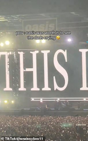 Anais Sykes filmed the highly emotional crowd - who had been waiting years for the Oasis return