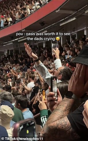 She said 'Oasis was worth it to see the dads crying'