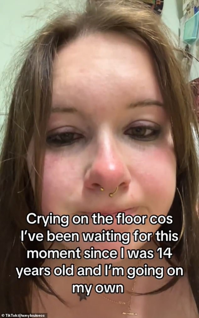 Meanwhile Amy Louise said she was 'crying on the floor'