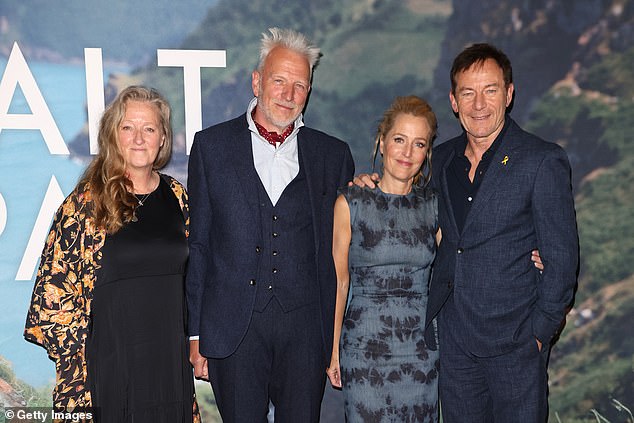 The Winns with Gillian Anderson and Jason Isaacs, the stars of the film adaptation