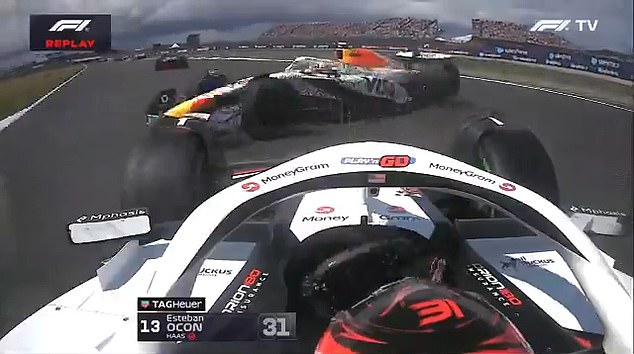 Liam Lawson was the first to limp back to the garage on the opening lap, having collided with Esteban Ocon