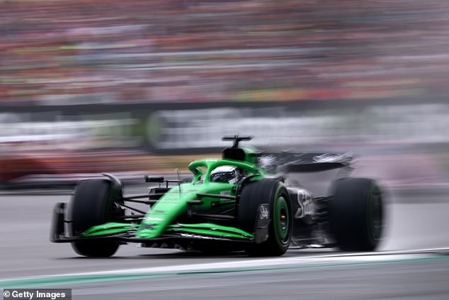Sauber's Nico Hulkenberg finished on the podium for the first time in his long career