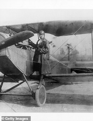 Carole says: 'At age 26, she starts learning French in night school and when she's proficient she goes over to France and she learns to fly from combatant soldiers'
