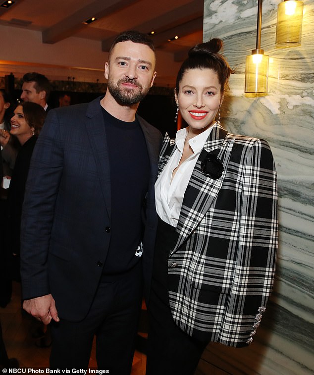 The pair have been married since 2012 and are parents to two sons, Silas, 10, and Phineas, four; pictured February 2020 in Los Angeles