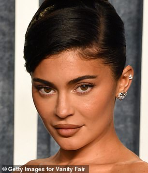 Kylie Jenner attends the 2023 Vanity Fair Oscar Party in 2023, pictured
