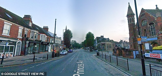 The trio were walking along Princes Avenue in Hull where the incident took place