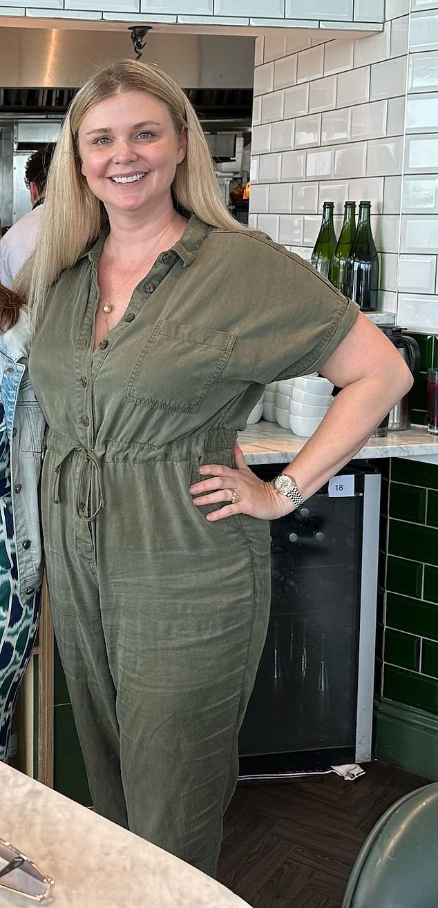 Allison would order Deliveroo five times a week and barely exercise (pictured before the weight loss)