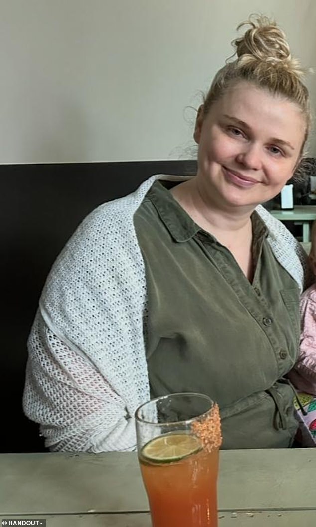 Allison would gorge on hamburgers, pizzas and croissants most days, without eating fruit or vegetables (pictured before weight loss)