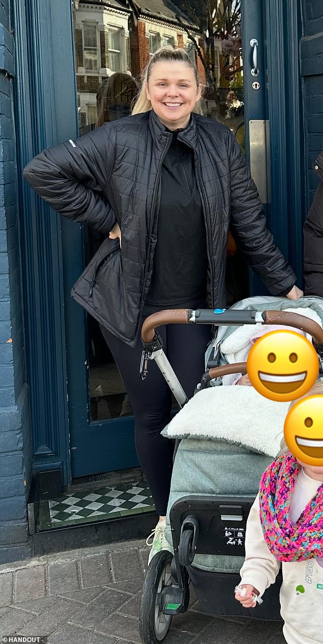 Allison said she wished she understood how much her alcohol consumption was affecting her sleep, mood and weight (pictured before weight loss)