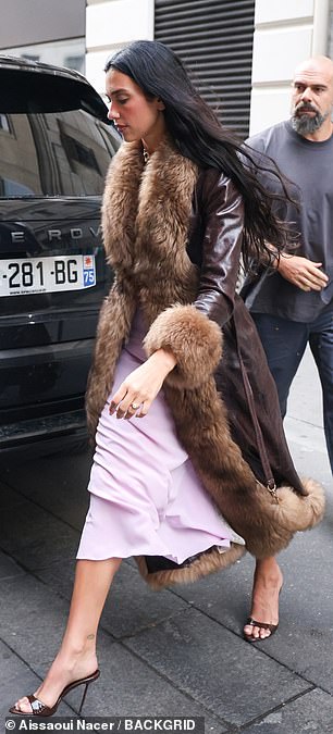It boasted shiny cowhide with contrast shearling trims as well as concealed horn buttons, but can only be pre-ordered on the brand's website