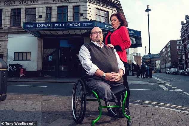 Dan, pictured with his wife Gemma, said: 'A minute felt like a week. It was a horrendous wait. I thought I was going to die. The atmosphere down there was fear and panic, and nobody knew what had gone on'