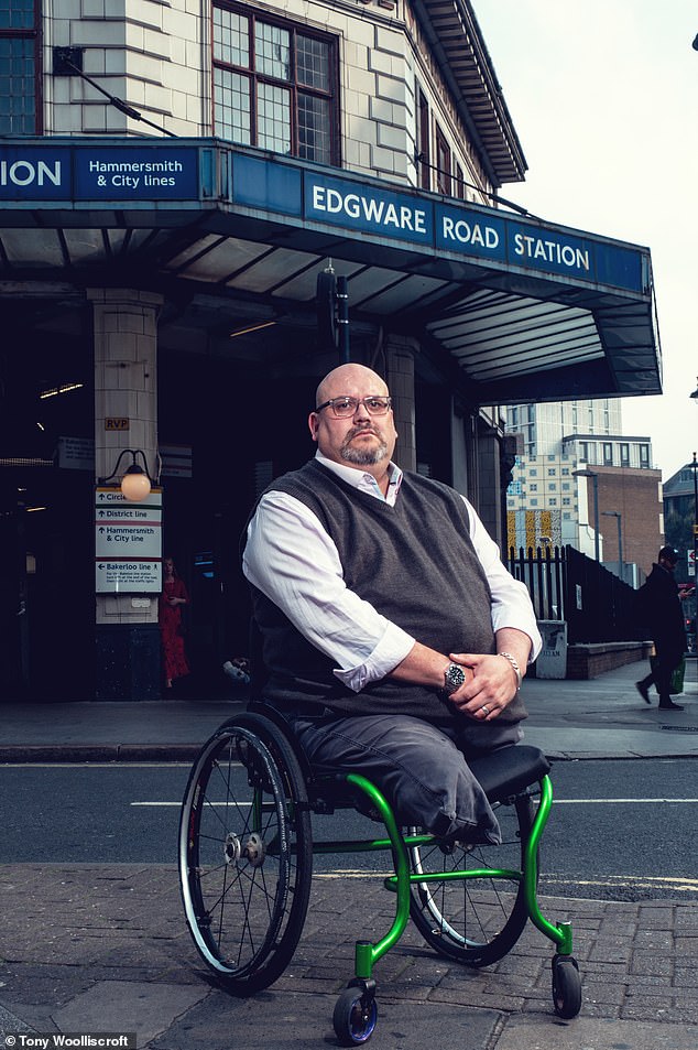 Dan Biddle outside Edgware Road tube station