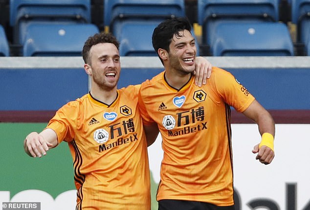 Jimenez played with Jota for two years at Wolves before the latter's move to Liverpool in 2020