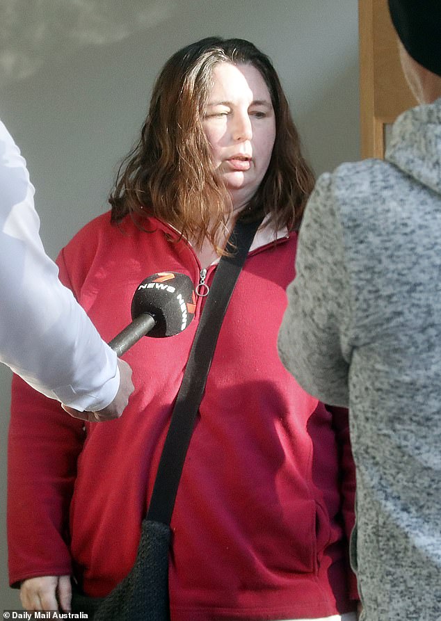 Patterson attempted to play the victim when confronted by media on her doorstep in August 2023