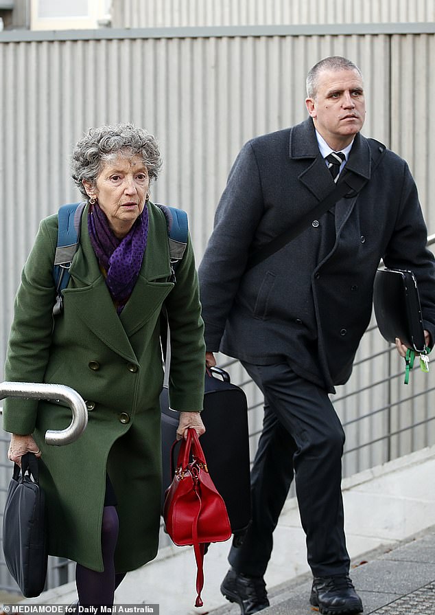 Detective Stephen Eppingstall (right) with prosecutor Dr Nanette Rogers who systematically picked through Patterson's lies
