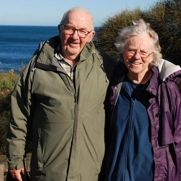 Erin had said, 'F*** them' about her parents-in-law Don and Gail Patterson, both 70, (pictured) after they supported their son Simon following his marital split