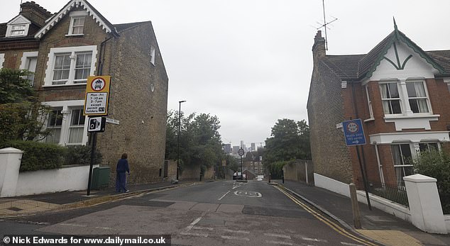 If Ms Asah was able to use Halstow Road (pictured) when she finishes work, it would only take her 15 minutes to get to her son's school and pick him up at 3.30pm