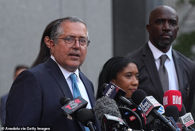 'They all said: "We never get to see anyone who beats the government,"' Agnifilo told The Associated Press in a weekend interview, days after a jury acquitted Combs of sex trafficking and racketeering conspiracy charges; Agnifilo pictured on July 2 outside the courtroom