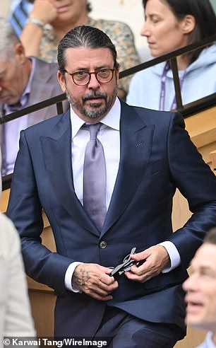 Dave Grohl pictured last Wednesday