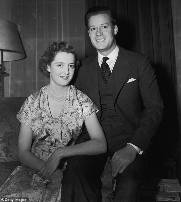 Frances with her husband John Spencer, 8th Earl Spencer. In 1969, Lady Fermoy testified against her own daughter in court which led to Diana's father being granted custody of the future princess and her siblings