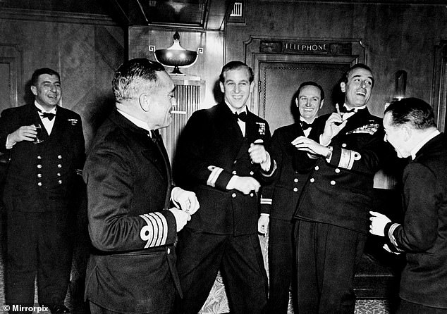 A young Philip the night before his wedding. Over Philip's decades-long period of service the Duke was reportedly always the most popular among palace staff