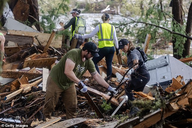 Search and rescue workers have been combing through the impacted areas nonstop in search of survivors or remains of missing people