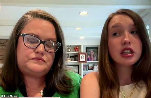 Callie (left) sat down for an interview on Fox News with her mother, Tara Bradburn (right), and revealed that she grabbed her name tag to identify her body in case she didn't survive the floods