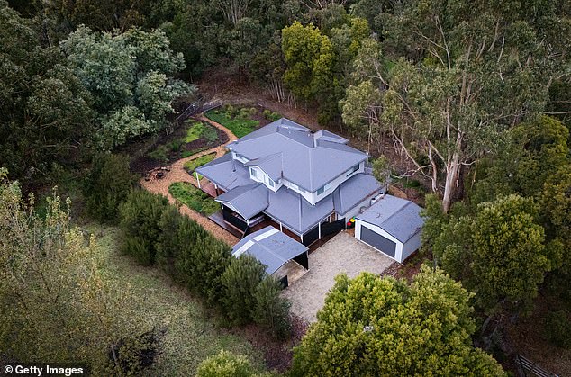 She can expect to spend the next decades of her life caged within the walls of Dame Phyllis Frost Centre in Melbourne's west - a far cry from her lavish home (pictured)