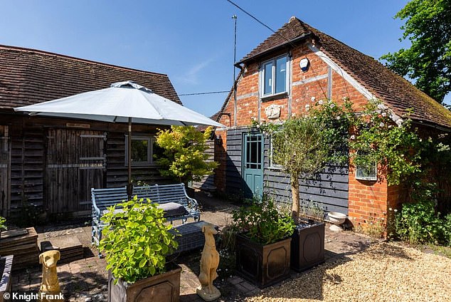 Time to chill: Another outdoor seating area at Rose Cottage in Hampshire