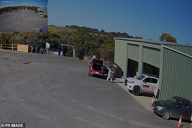 Patterson dumps the dehydrator at the local tip after the lunch