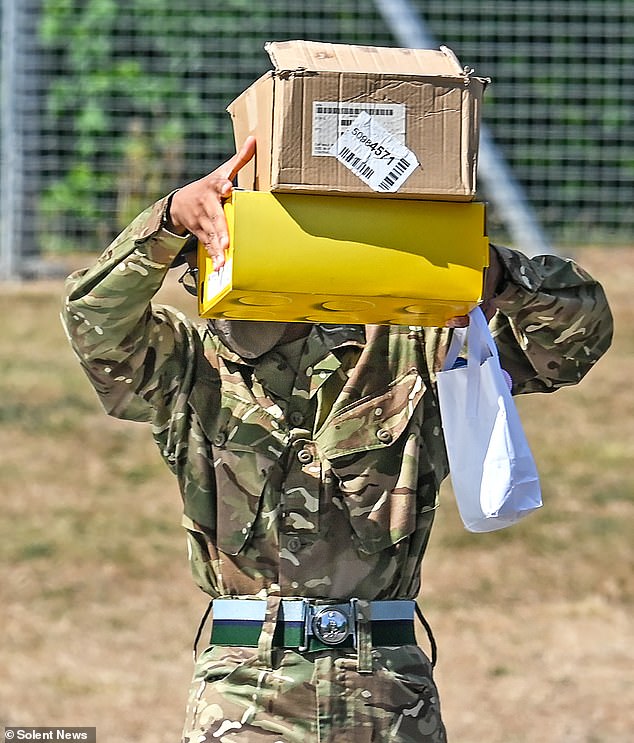The men said 'you won't see this in the media' as they shared clips of corpses being kicked and montages of 'dead civilians lying in pools of blood' (pictured: Signaller Mohammed Salah)