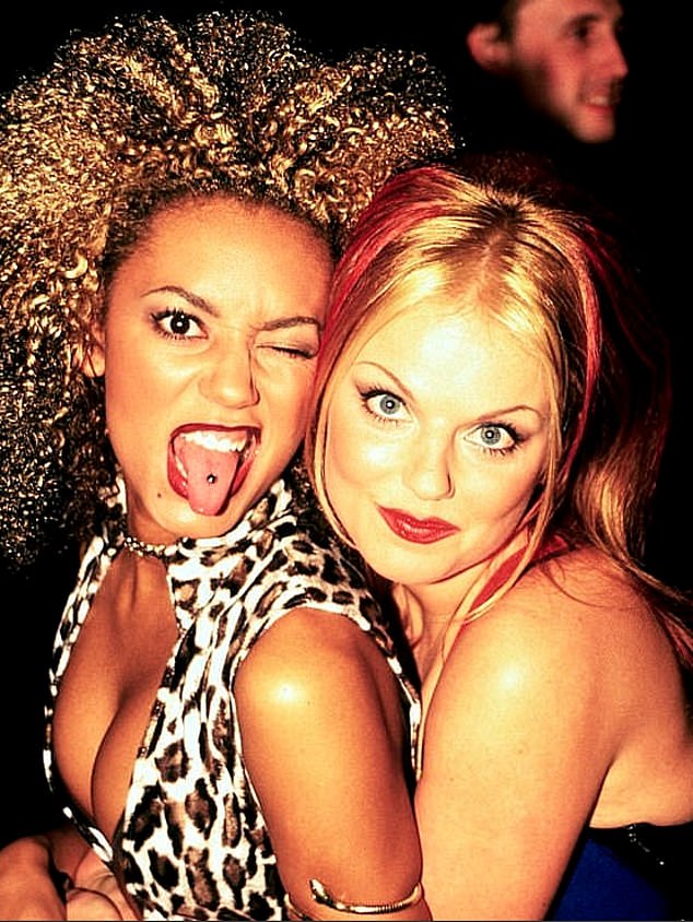 Mel and Geri have a tempestuous relationship and at times have struggled to be in the same room without there being animosity (pictured 1998)