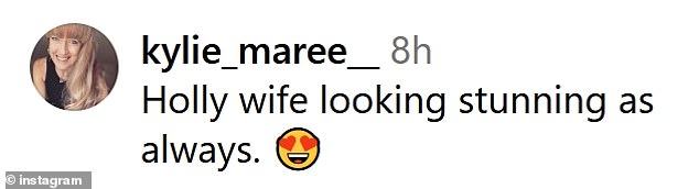 Dave's wife Holly turned heads in an off-shoulder yellow and white floral frock teamed with a cream fascinator - and fans quickly took to the comments section to share their thoughts