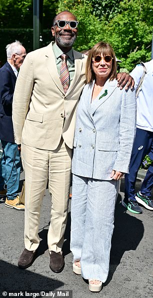 Lenny Henry and his partner Lisa Makin.