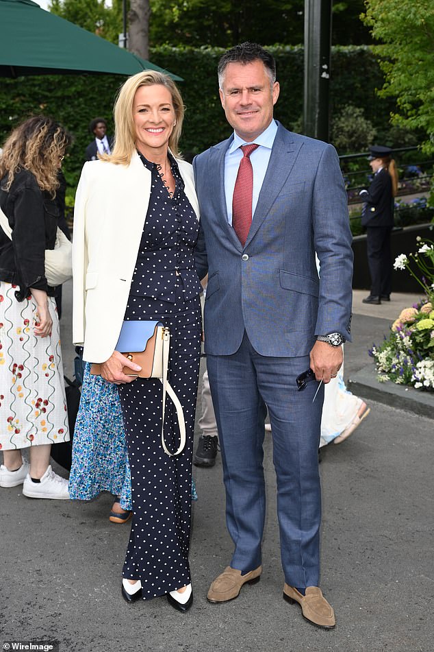 Former Rugby player Kenny, 53, also looked sharp they enjoyed a date without 19-year-old twins Reuben and Lois