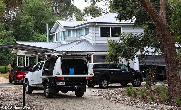 Patterson's home in Leongatha, in South Gippsland, Victoria, where police seized evidence including electronic devices