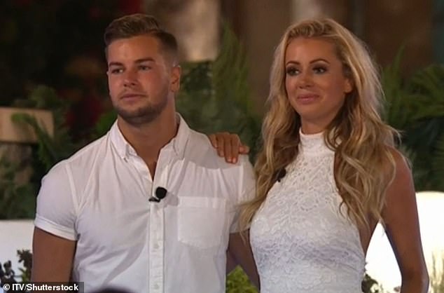 Straight-talking Olivia shot to fame thanks to her stint in the Love Island villa in the summer of 2017, which saw her reach the show final with her ex-boyfriend Chris Hughes, 32 (pictured)