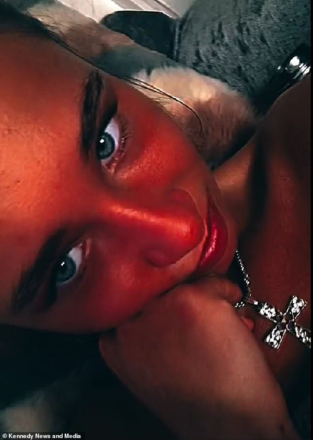 The student admits tanning injections make her feel nauseous and she's even noticed a suspicious patch recently appear on her skin