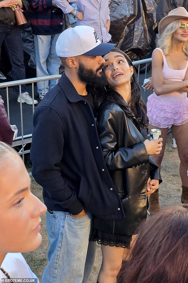 But she also appeared to debut a new relationship at the festival, as she was seen getting very cosy with Fernand