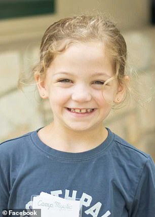 Sarah Marsh (pictured), 8, came from Alabama to attend Camp Mystic before she was swept away and killed