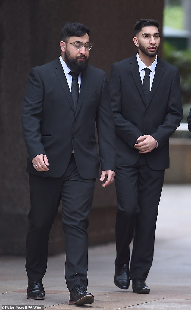 Amaad (left) and Amaaz (right) at Liverpool Crown Court during an earlier court hearing