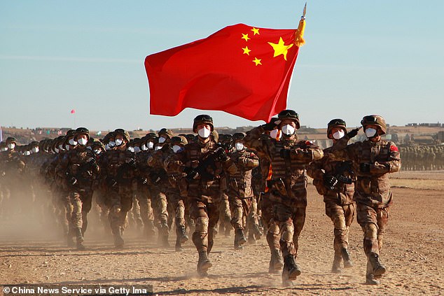Chinese troops attend military exercises in Orenburg, Russia.