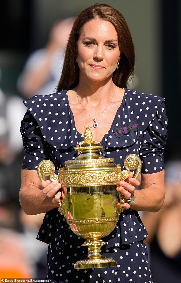It comes after Kate, who is patron of the Lawn Tennis Association and a regular fixture at the south west London club, perfected the polka dot print at Wimbledon in 2022