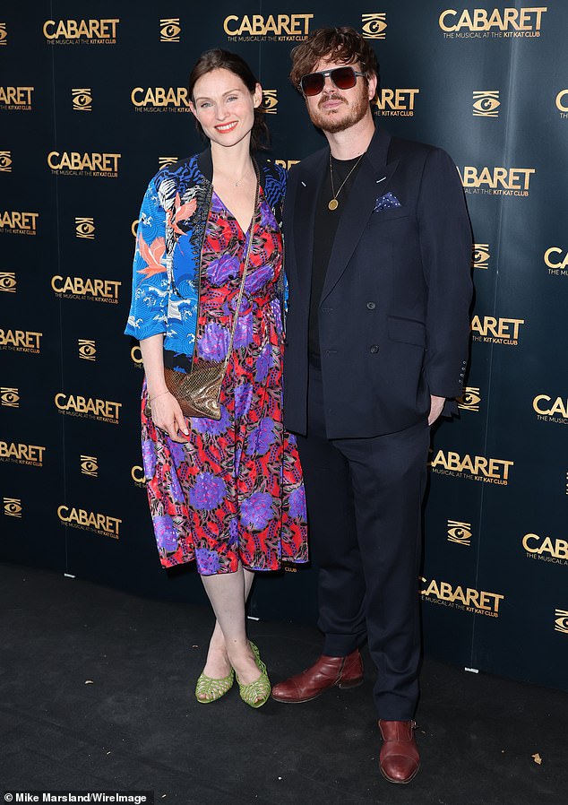 The singer beamed as she joined her spouse at the celebratory gala performance of the show