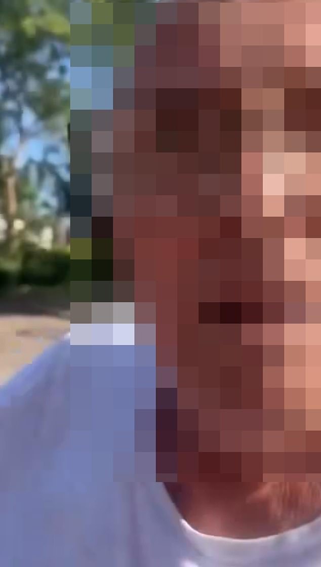 As the nursery worker attempted attempted to drive away from the confrontation, the man blocks her from shutting the door