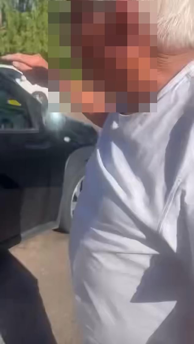 'Absolutely f*****g not,' she told him, while he answered: 'Then you're f***** stay here all day! And I'll get the fellas when they come in and they will block you in'