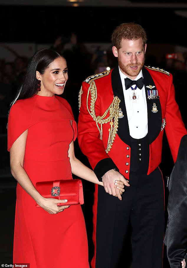 Jessica and Meghan don't appear to be close anymore. Meghan and Prince Harry pictured in 2020