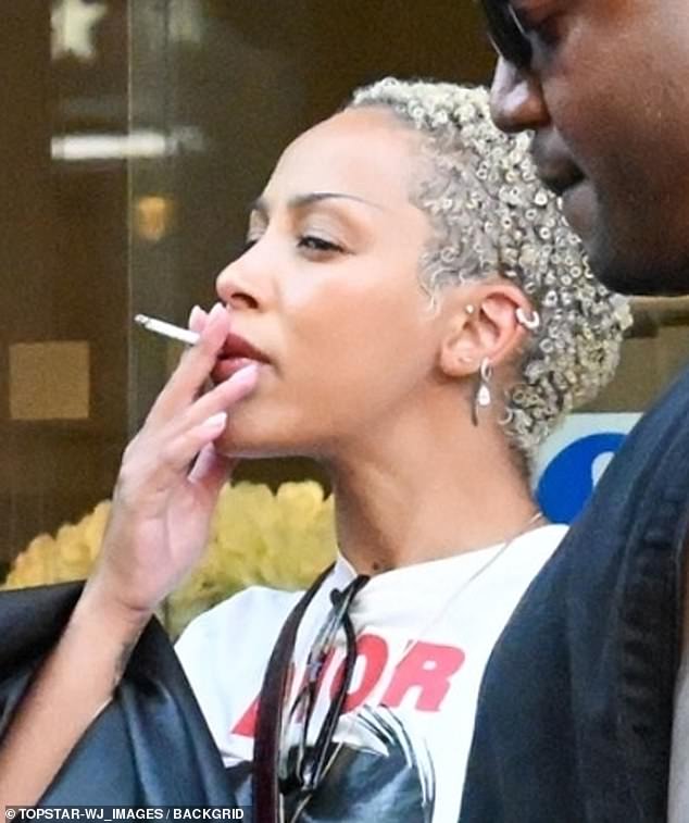 Last year, Doja Cat was seen puffing on a cigarette - despite extensive discussion of her plans to quit both vaping and traditional smoking