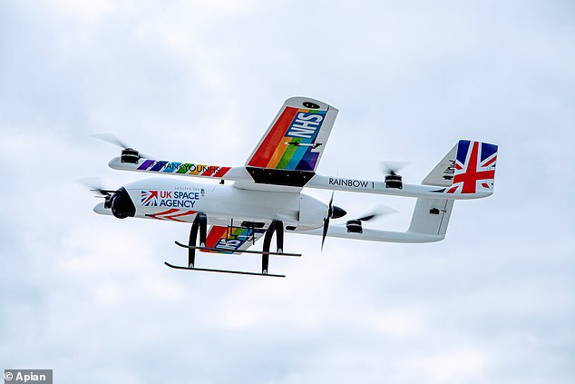 The logistics company say the drones show 'the capability to make faster, more reliable and more sustainable deliveries than traditional land-based modes of transport'